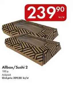 Snabbgross Allbox/Sushi 2 erbjuda