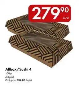 Snabbgross Allbox/Sushi 4 erbjuda