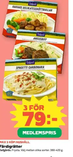 Coop DAFGÅRDS Färdigrätter erbjuda