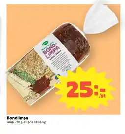 Coop COOP Bondlimpa erbjuda