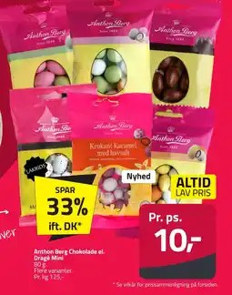 Fleggaard ANTHON BERG Chokolade el. dragé mini erbjuda