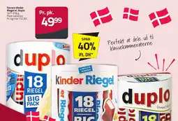 Fleggaard Ferrero kinder riegel el. duplo erbjuda