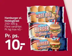 Fleggaard Hamburger el. hotdogbrød erbjuda