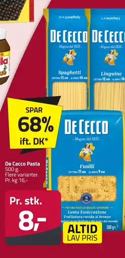 Fleggaard DE CECCO Pasta erbjuda