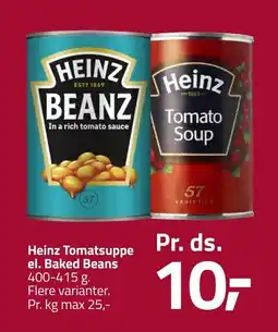 Fleggaard HEINZ Tomatsuppe el. baked beans erbjuda