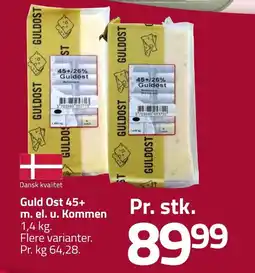 Fleggaard GULD OST 45+ m. el. u. kommen erbjuda