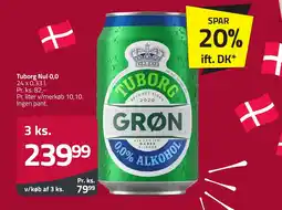 Fleggaard TUBORG Nul 0,0 erbjuda