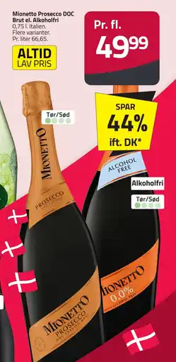 Fleggaard MIONETTO Prosecco doc brut el. alkoholfri erbjuda