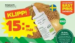 Stora Coop Ekologisk gul lök erbjuda