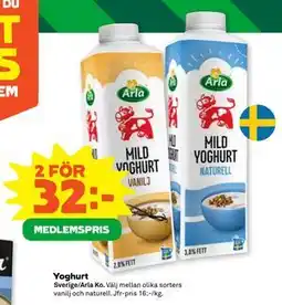 Stora Coop Yoghurt, Medlemspris erbjuda