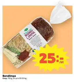 Coop Bondlimpa erbjuda