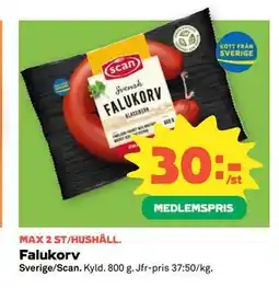 Coop Falukorv, Medlemspris erbjuda