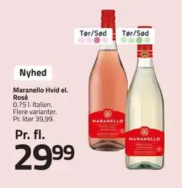 Fleggaard MARANELLO Hvid el. rosé erbjuda