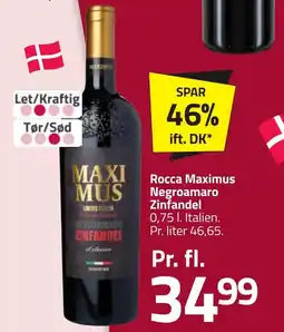 Fleggaard Rocca maximus negroamaro zinfandel erbjuda