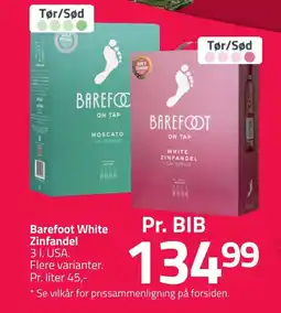 Fleggaard BAREFOOT White zinfandel erbjuda