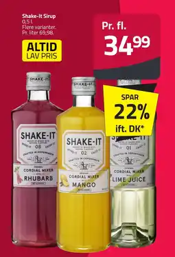 Fleggaard SHAKE-IT Sirup erbjuda