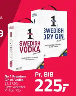 Fleggaard No.1 premium gin el. vodka erbjuda