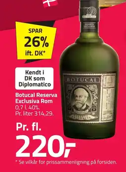 Fleggaard BOTUCAL Reserva exclusiva rom erbjuda