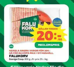 Coop Falukorv erbjuda