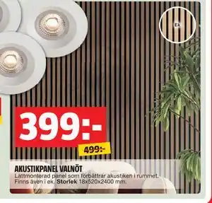 AKUSTIKPANEL VALNÖT