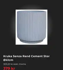 Granngården Kruka senza rand cement stor 41cm erbjuda