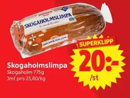 Nya Pulsen SKOGAHOLM Skogaholmslimpa erbjuda