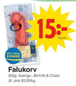 Matöppet Falukorv erbjuda