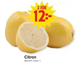 Matöppet Citron erbjuda