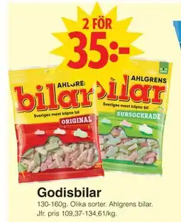 Matöppet Godisbilar erbjuda