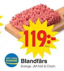 Matöppet Blandfärs erbjuda