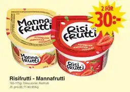 Matöppet Risifrutti - Mannafrutti erbjuda