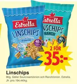 Matöppet Linschips erbjuda