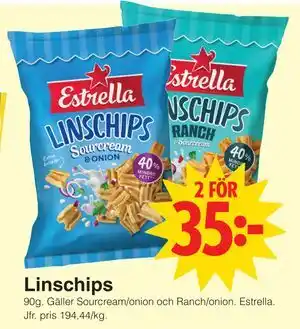 Matöppet Linschips erbjuda