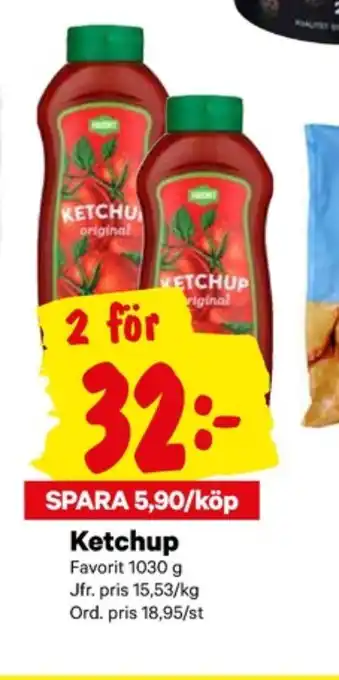 City Gross Favorit Ketchup erbjuda