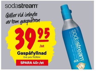 City Gross Sodastream Kolsyrepatron erbjuda