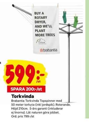 City Gross Brabantia Torkvinda erbjuda