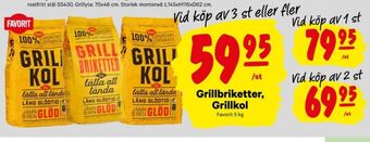 City Gross Favorit Grillkol/briketter erbjuda