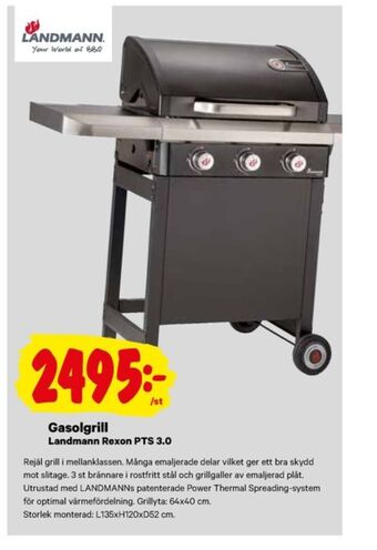 City Gross Landmann Gasolgrill erbjuda