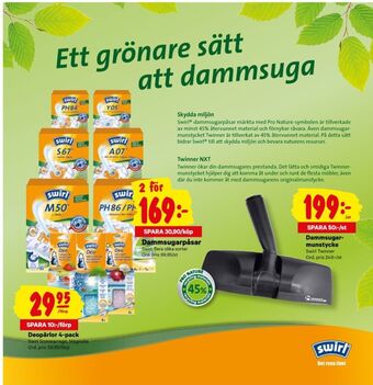 City Gross Swirl Dammsugarpåsar erbjuda