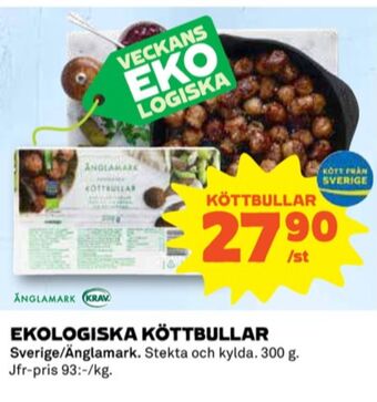 Coop Änglamark Köttbullar erbjuda