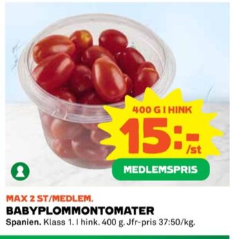 Coop Plommontomater erbjuda