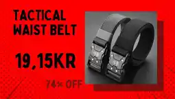 AliExpress Tactical waist belt erbjuda