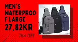 AliExpress Men's waterproo f large erbjuda