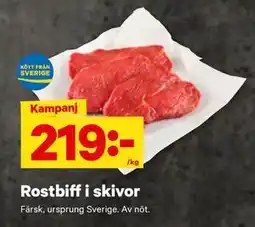 City Gross Rostbiff i skivor erbjuda