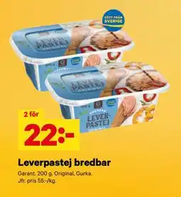 City Gross Leverpastej bredbar erbjuda