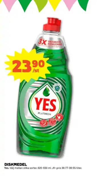 Coop Forum Yes Handdiskmedel erbjuda
