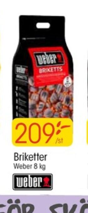 EKO Weber Grillkol/briketter erbjuda