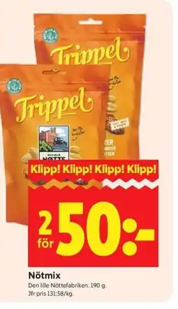 ICA Kvantum Nötmix erbjuda