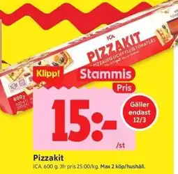 ICA Kvantum ICA Pizzakit erbjuda