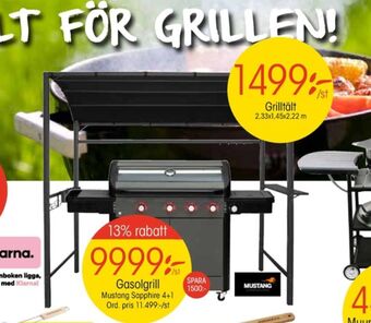 EKO Mustang Gasolgrill erbjuda